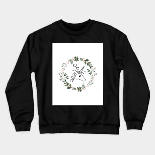 Unicorn With Hearts Crewneck Sweatshirt